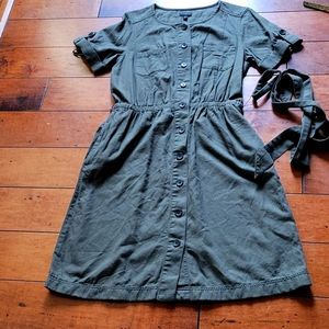 Talbots Army Green Dress